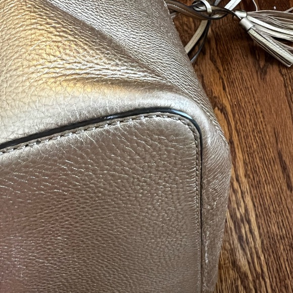 Tory Burch McGraw Tote Metallic Gold - Picture 6 of 13